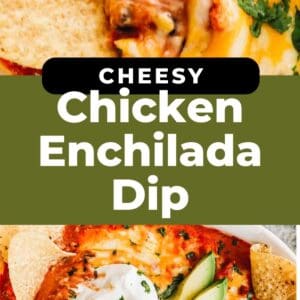 chicken enchilada dip pin.