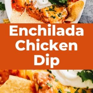 chicken enchilada dip pin.