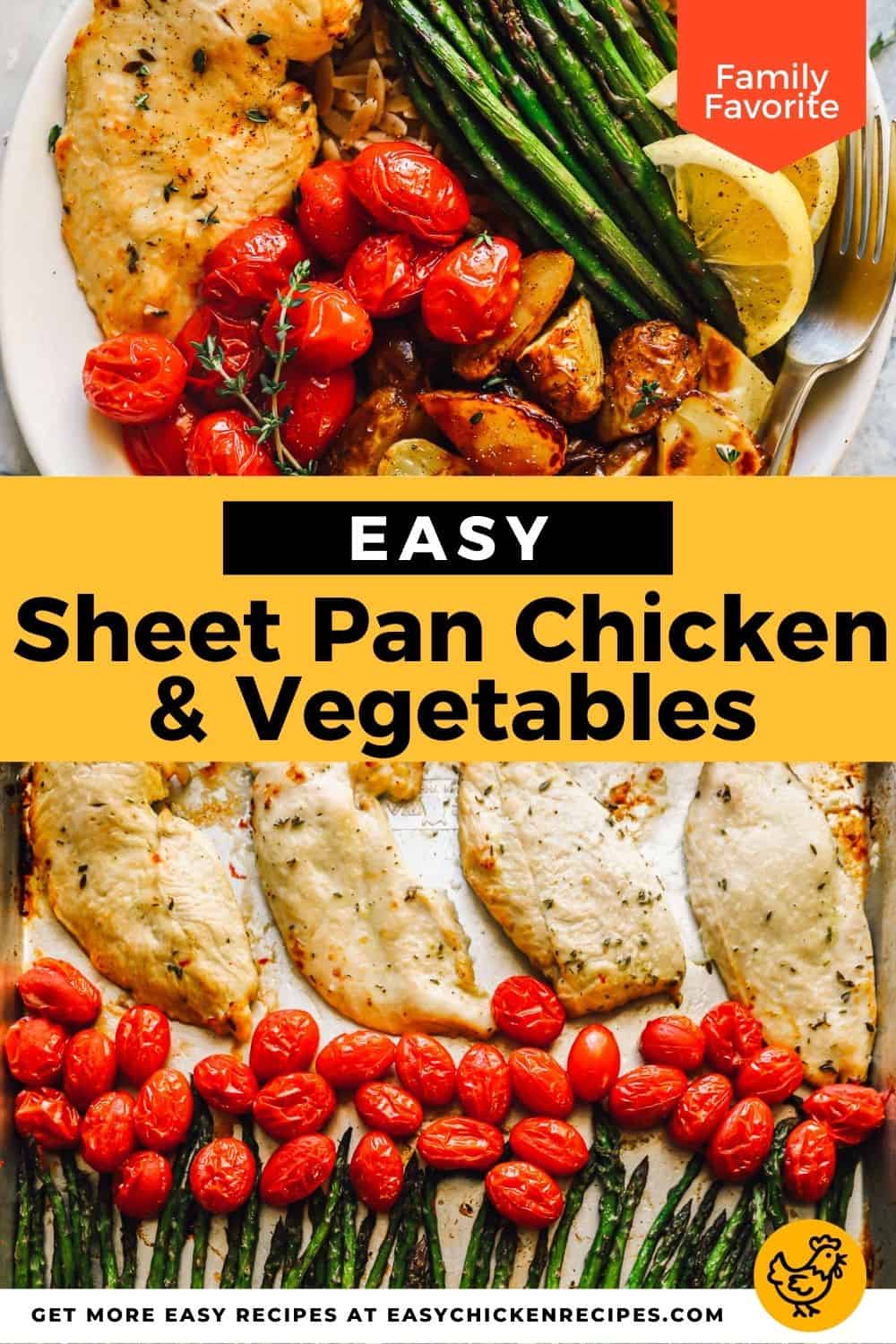 Sheet Pan Chicken and Veggies (Healthy) - Easy Chicken Recipes