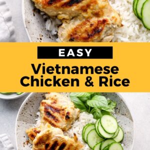 easy Vietnamese chicken and rice (pin recipe)