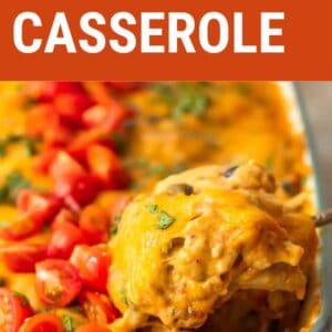 green chile chicken casserole pin.