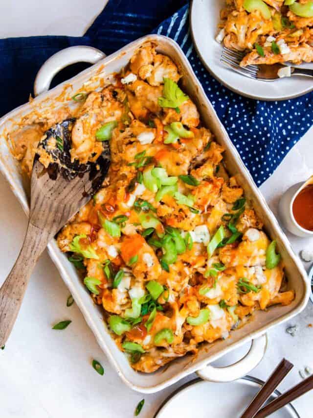 buffalo chicken cauliflower casserole