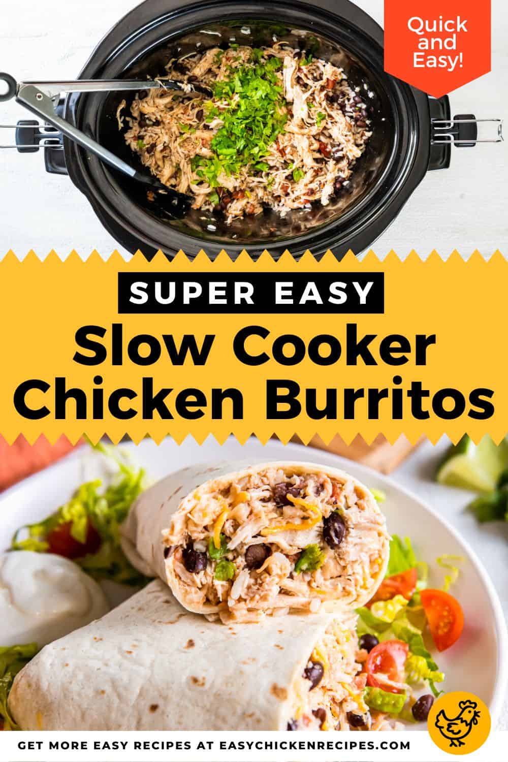 Slow Cooker Chicken Burritos Easy Chicken Recipes Andsuya 8961