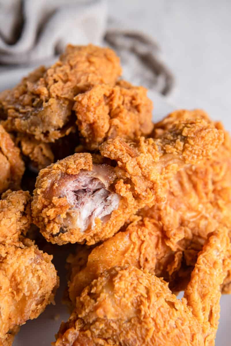 close up on Kentucky Fried Chicken