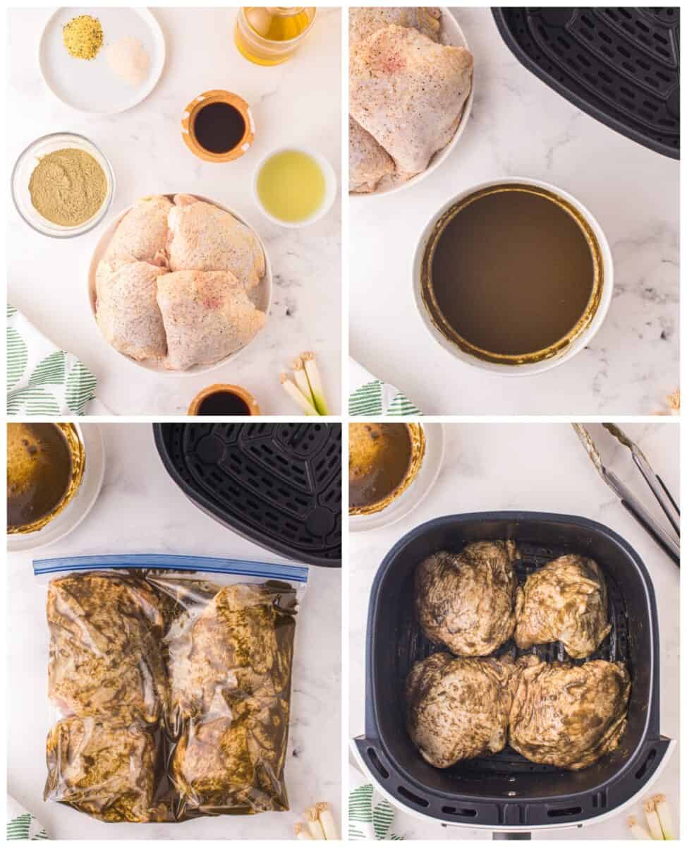 how to make lemongrass chicken in an air fryer step by step photo instructions