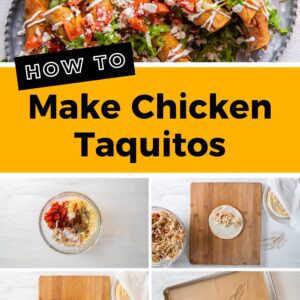 how to make chicken taquitos pin