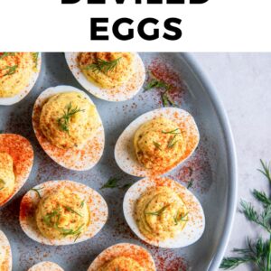 super easy deviled eggs Pinterest