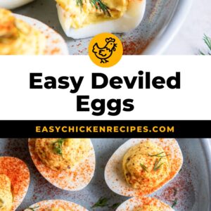 pin recipe: easy deviled eggs