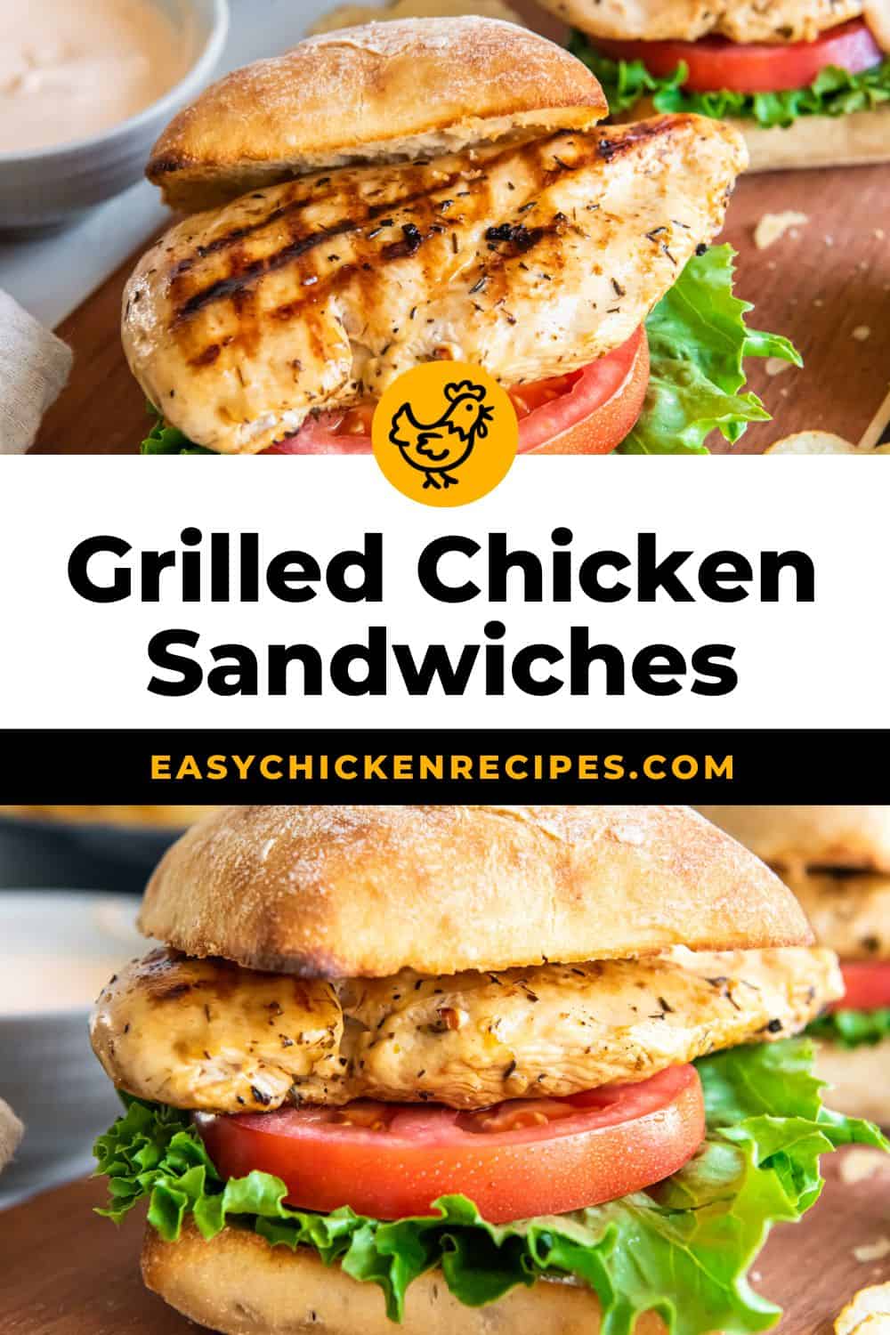 Grilled Chicken Sandwiches - Easy Chicken Recipes