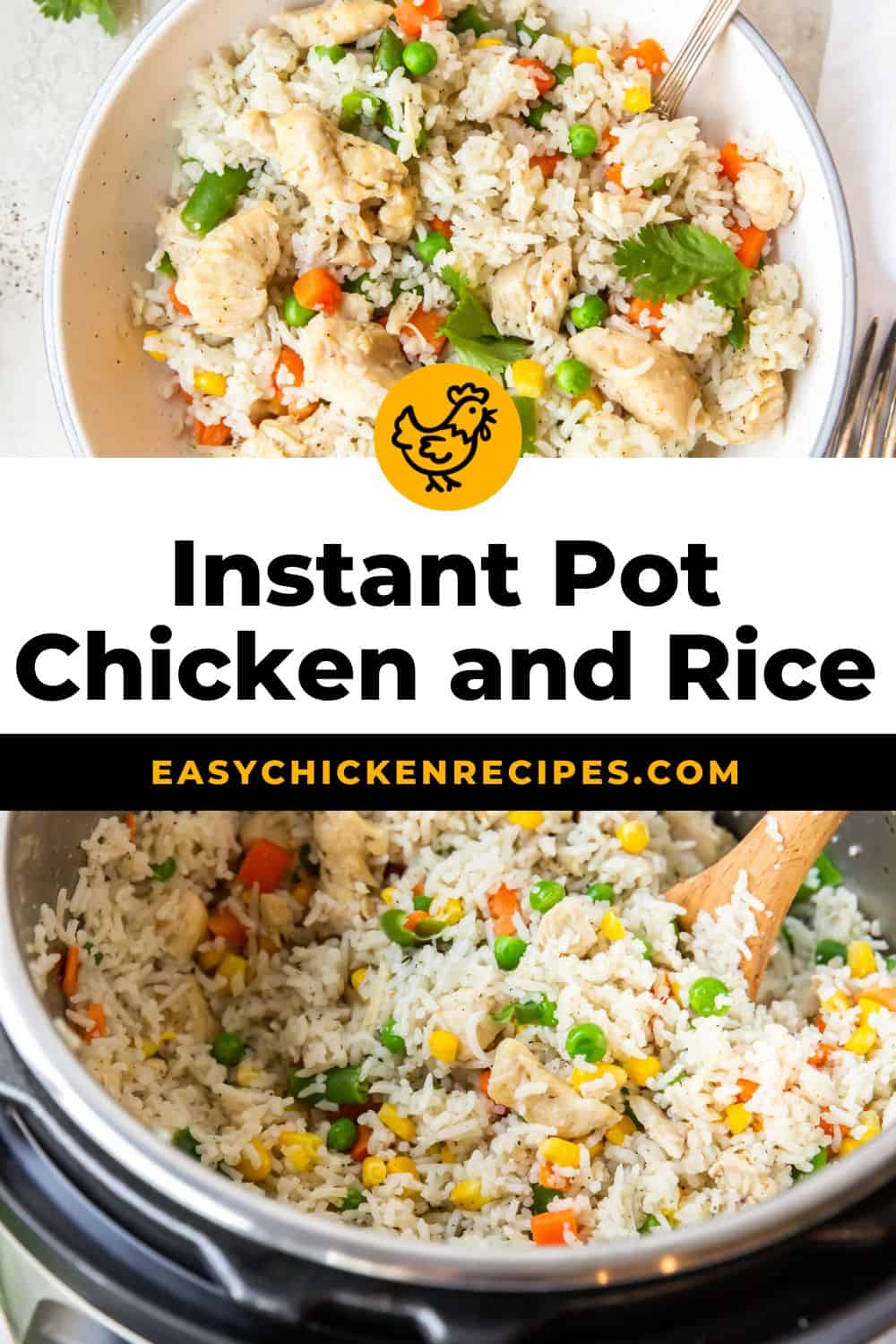 Instant Pot Chicken and Rice - Easy Chicken Recipes