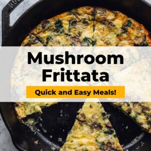 pin recipe: mushroom frittata