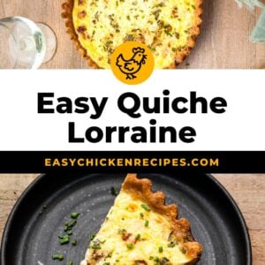 pin recipe: easy quiche lorraine