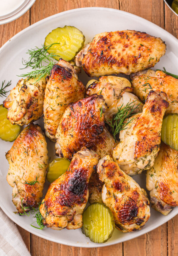 dill pickle brined chicken wings