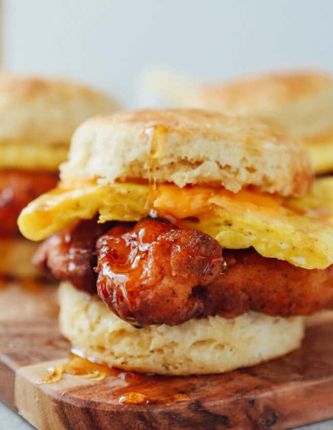 chicken biscuit breakfast sandwiches