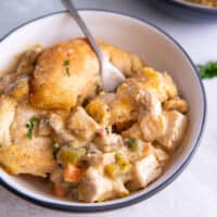 featured chicken and biscuits casserole.
