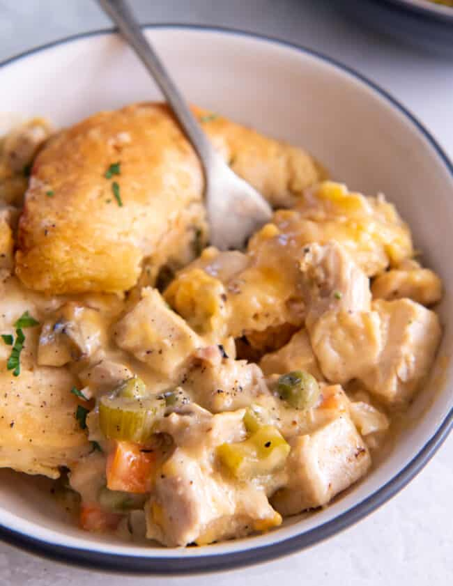 featured chicken and biscuits casserole.