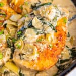 featured spinach artichoke chicken.