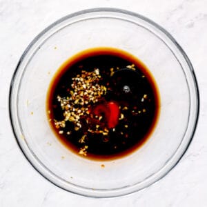 teriyaki sauce in a mixing bowl