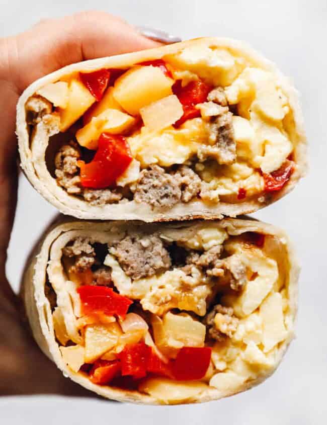 make ahead freezer breakfast burritos