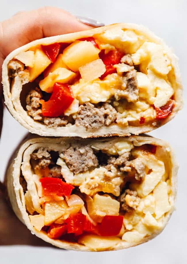 make ahead freezer breakfast burritos