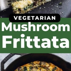 mushroom frittata pin.