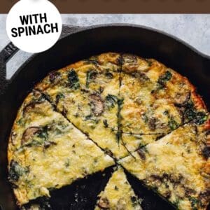 mushroom frittata pin.