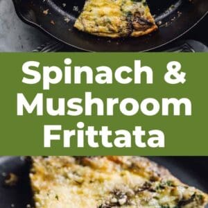 mushroom frittata pin.
