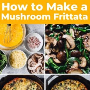 mushroom frittata pin.
