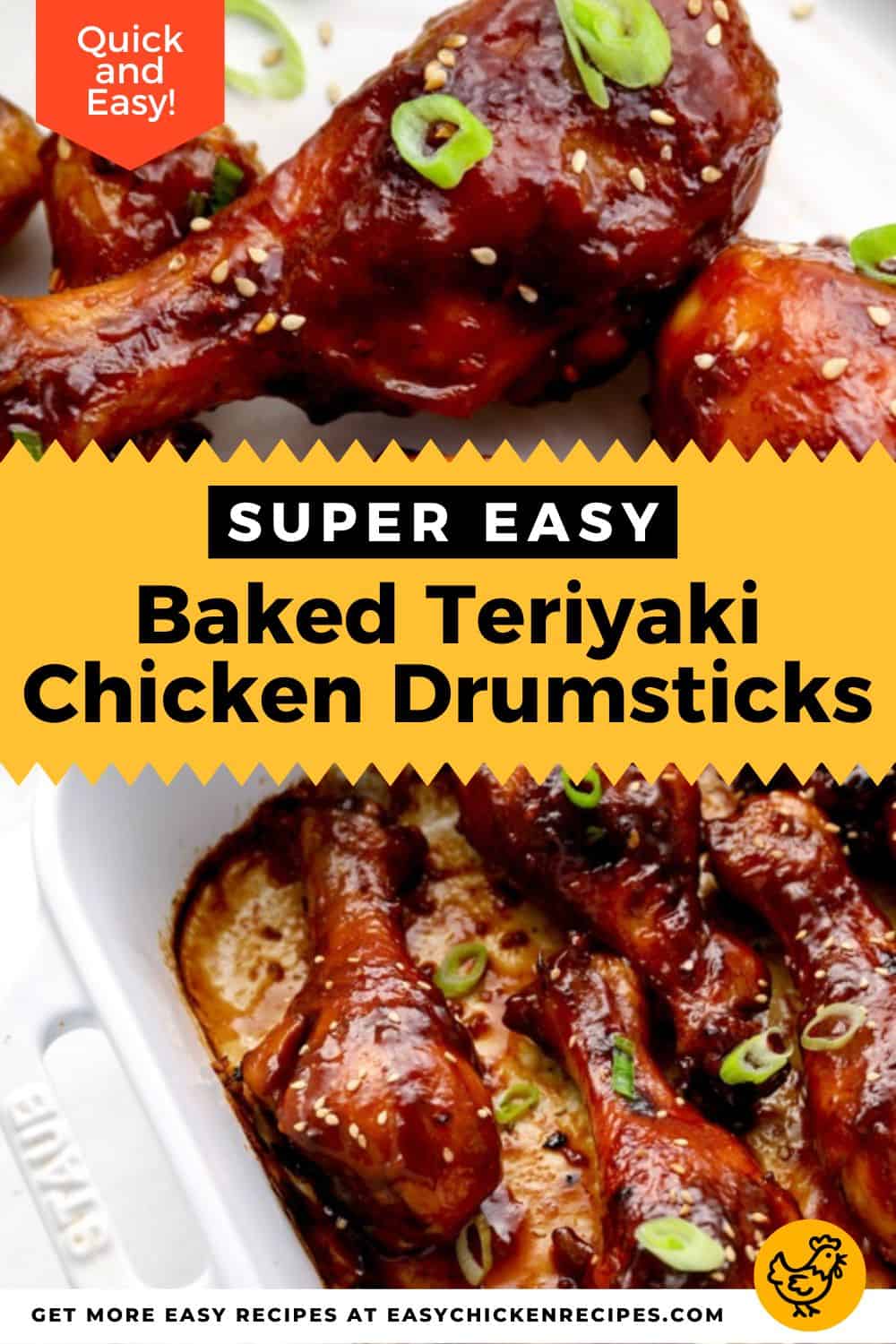 Baked Teriyaki Chicken Drumsticks - Easy Chicken Recipes