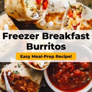 freezer breakfast burritos pinterest