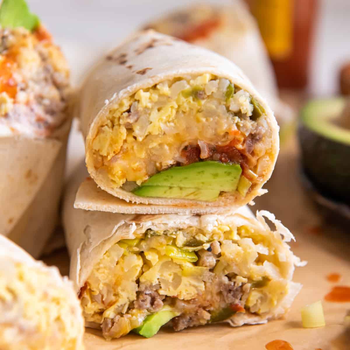 Slow Cooker Breakfast Burritos - Pretty Providence