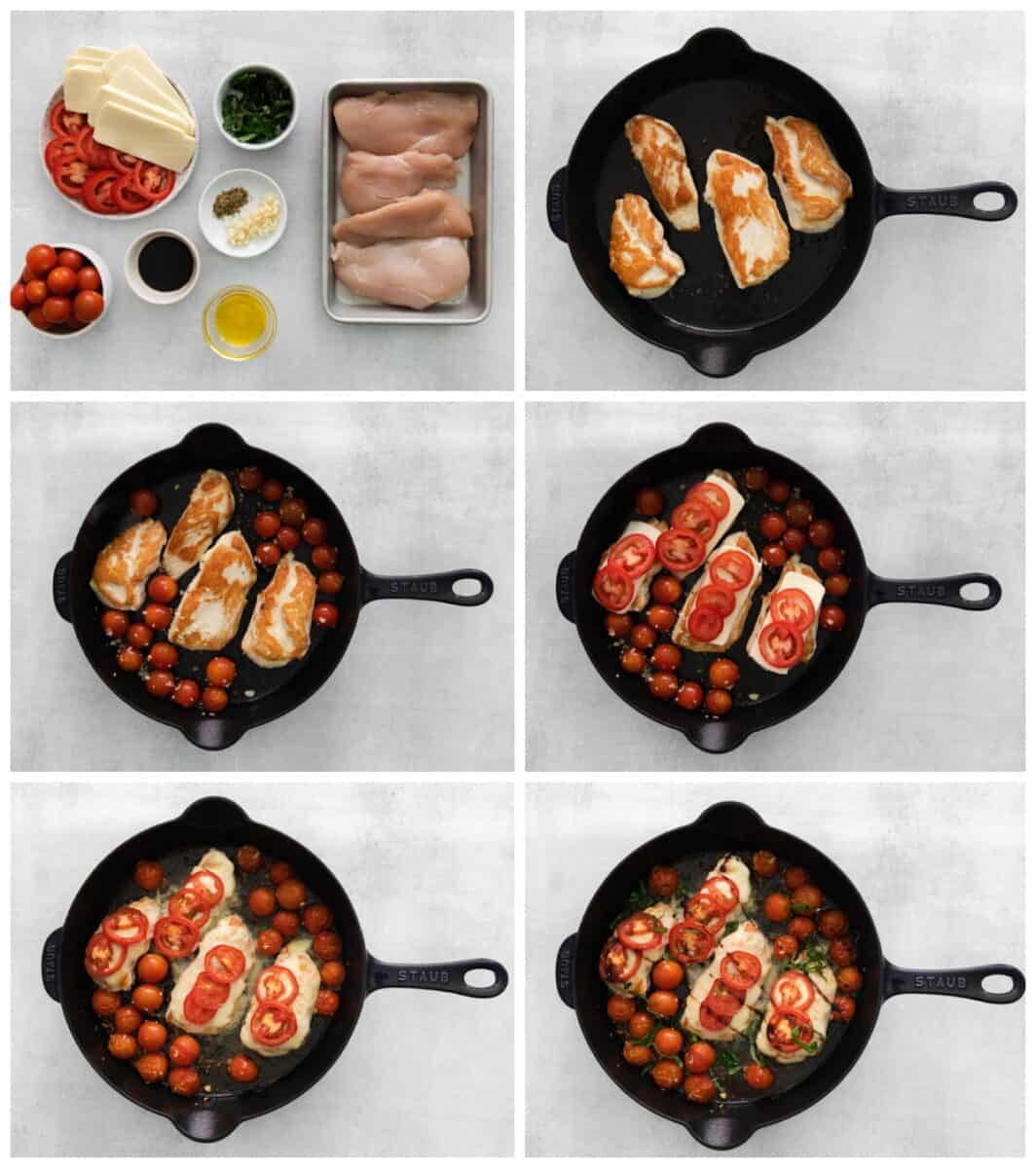 how to make caprese chicken step by step photo instructions 