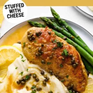 stuffed chicken piccata pin.
