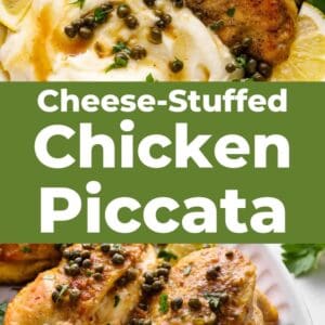 stuffed chicken piccata pin.