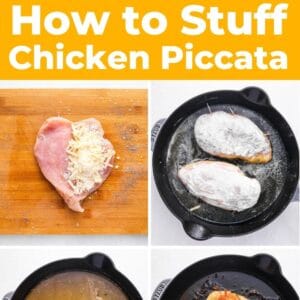 stuffed chicken piccata pin.