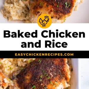 baked chicken and rice pinterest
