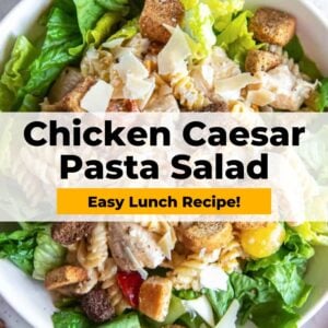 chicken caesar pasta salad pinterest