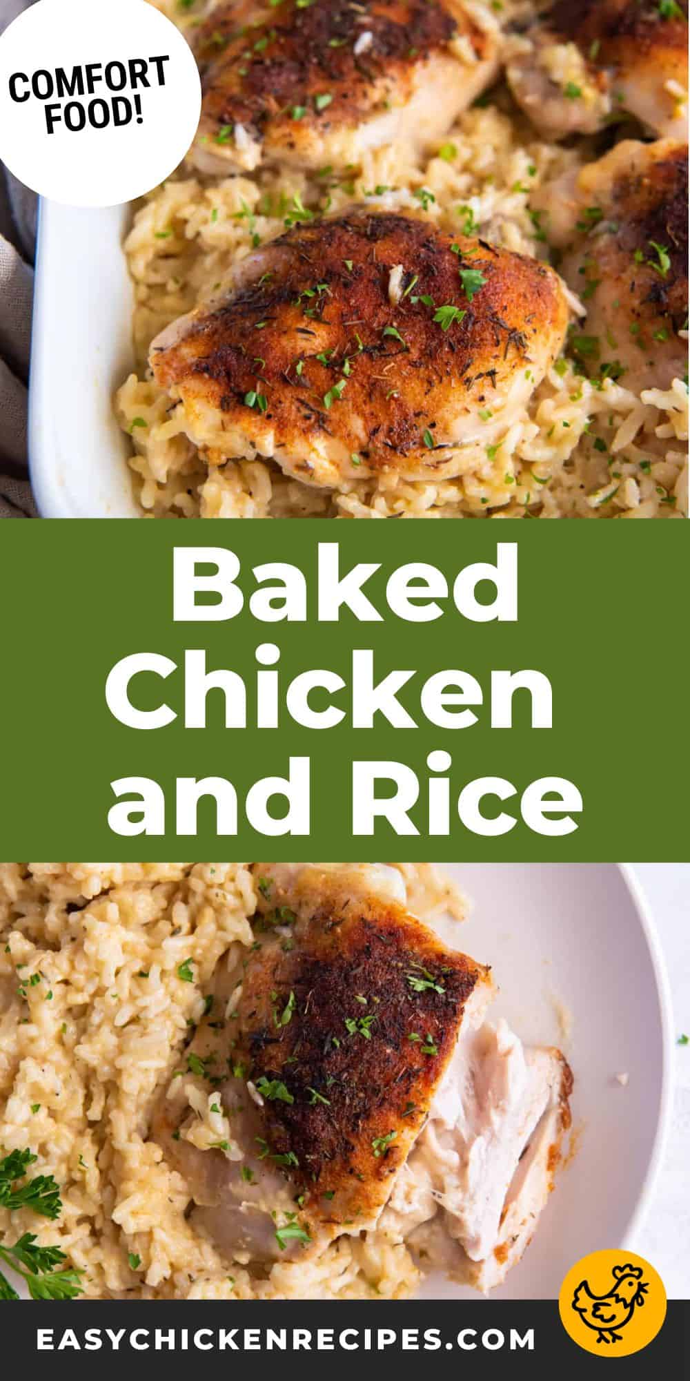 Chicken In Rice Recipe Old-fashioned Baked Chicken and Rice Recipe - Easy Chicken Recipes