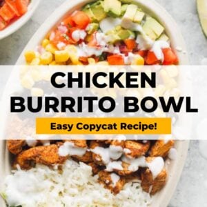 chicken burrito bowls pinterest