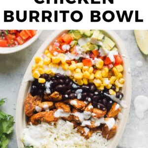 chicken burrito bowls pinterest