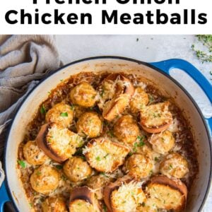 the best french onion chicken meatballs.