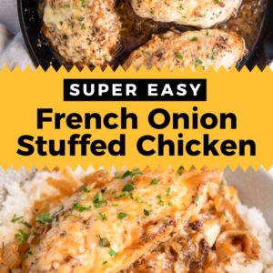 French onion stuffed chicken pinterest