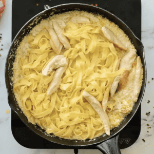 Learn how to make delicious chicken alfredo from scratch with this easy skillet recipe.