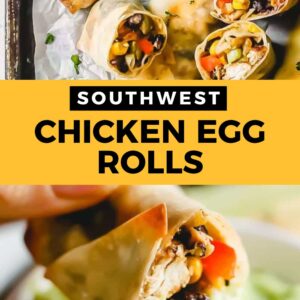 easy southwest chicken egg rolls.