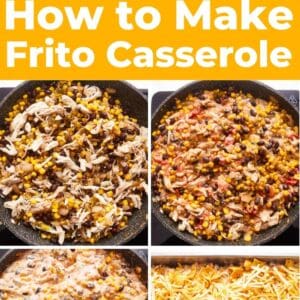 chicken frito casserole pin.
