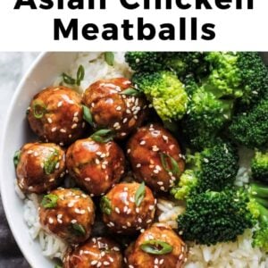 the best asian chicken meatballs.