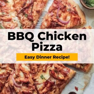 bbq chicken pizza easy dinner recipe.