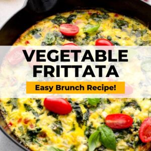 vegetable frittata easy brunch recipe.