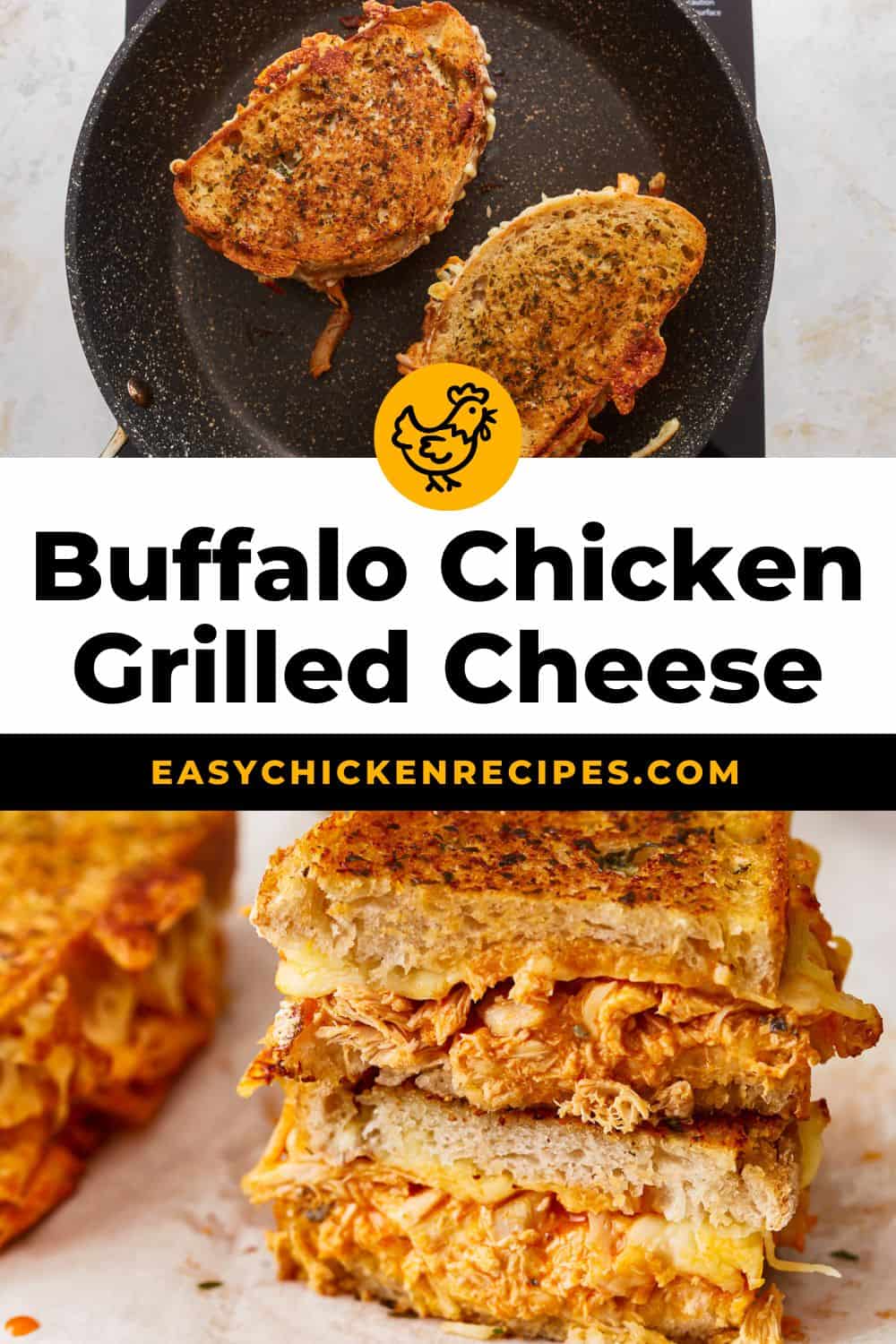 Buffalo Chicken Grilled Cheese Recipe - Easy Chicken Recipes