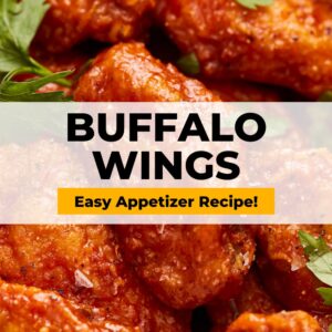 Buffalo wings easy appetizer recipe.